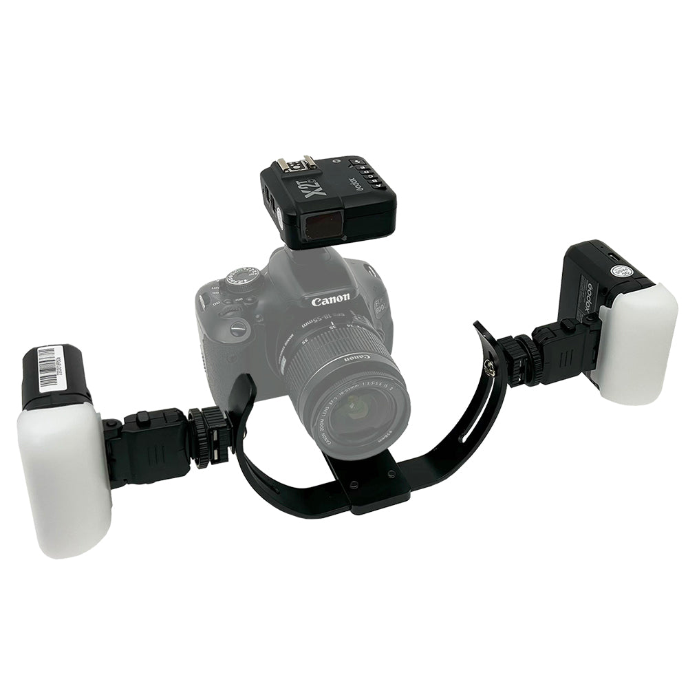 MK-018 Twin Flash Bracket for Dental Photography — product photograph